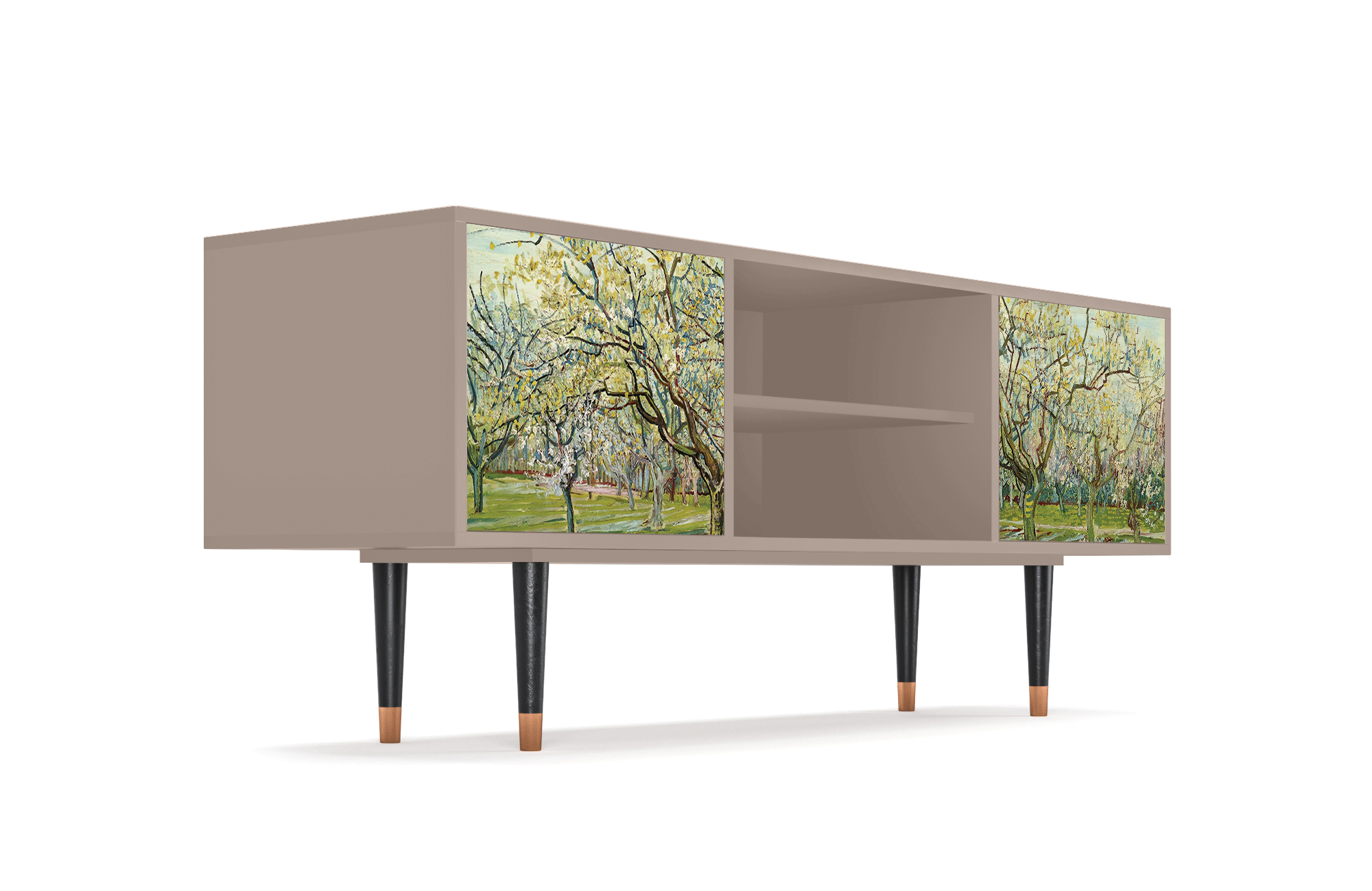 ТВ-Тумба - STORYZ - T2 The White Orchard by Van Gogh, 170 x 69 x 48 см, Бежевый - фотография № 4