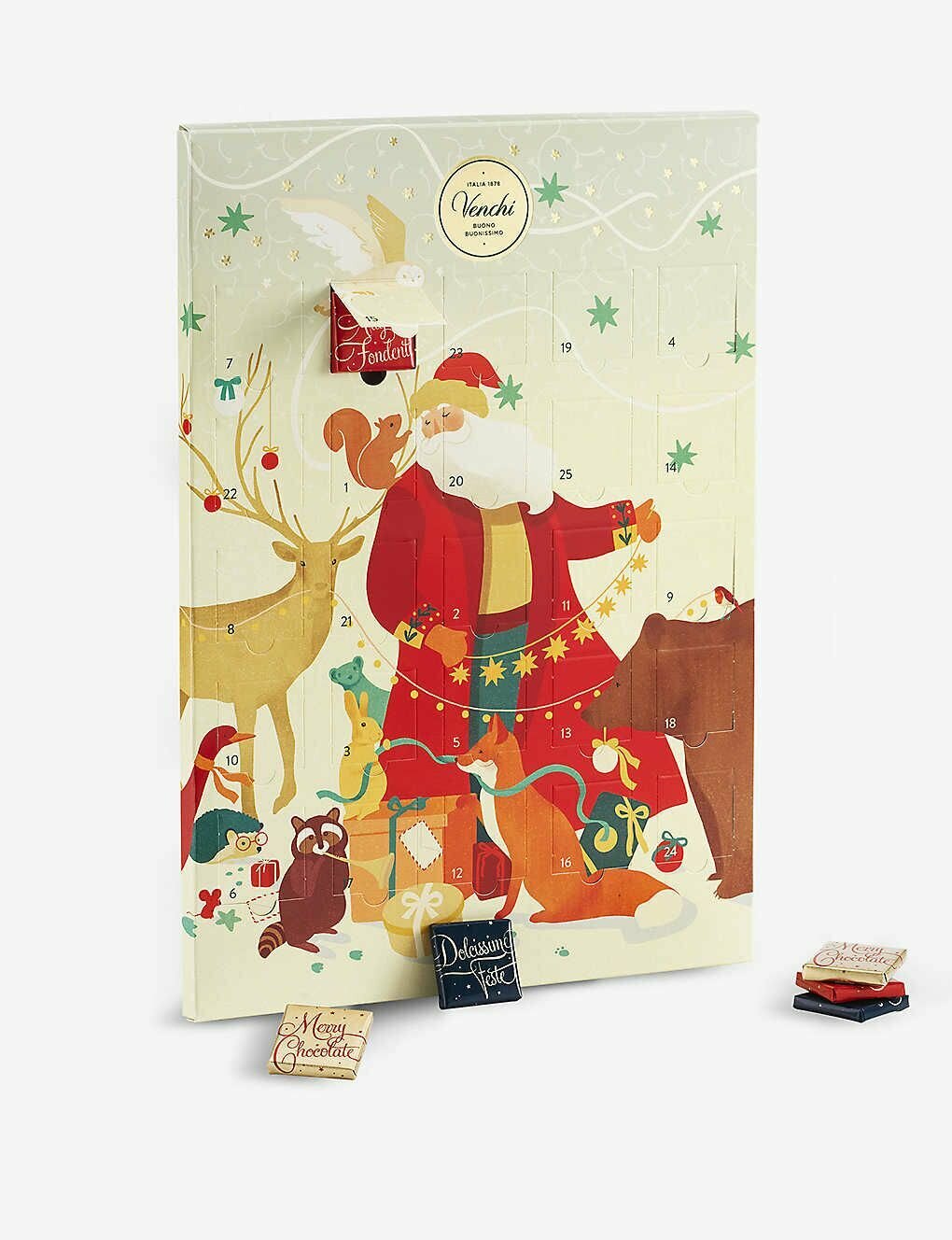 Адвент-календарь с шоколадными сладостями VENCHI - фотография № 2