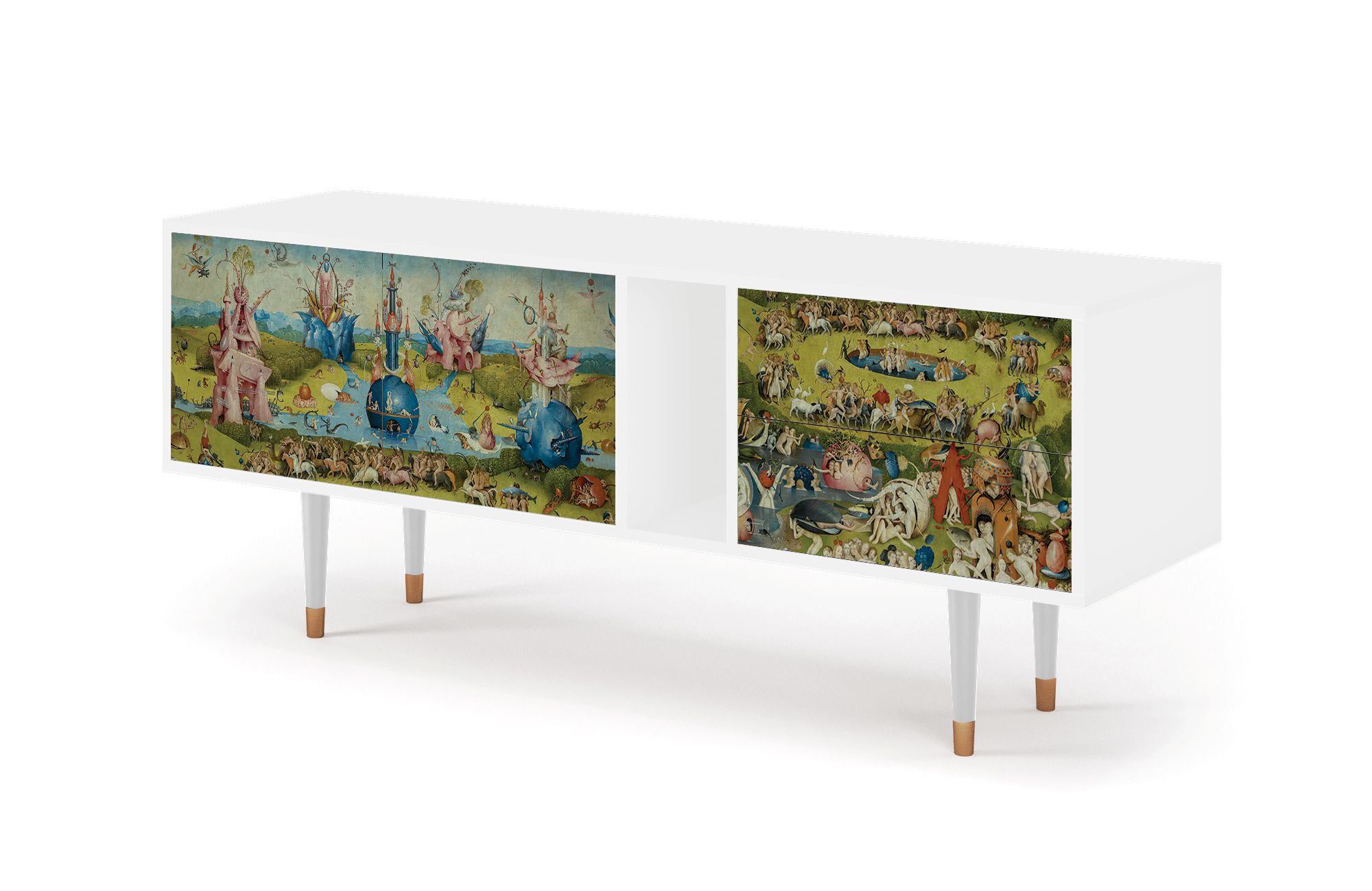 ТВ-Тумба - STORYZ - T1 The Garden by Hieronymus Bosch, 170 x 69 x 48 см, Белый - фотография № 3