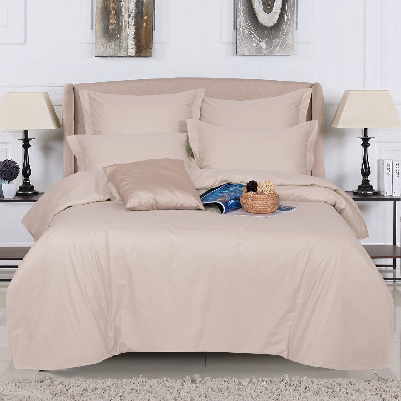 фото Пододеяльник 1.5-спальный 145х215 Поплин на молнии Арт. 975 "Капучино"