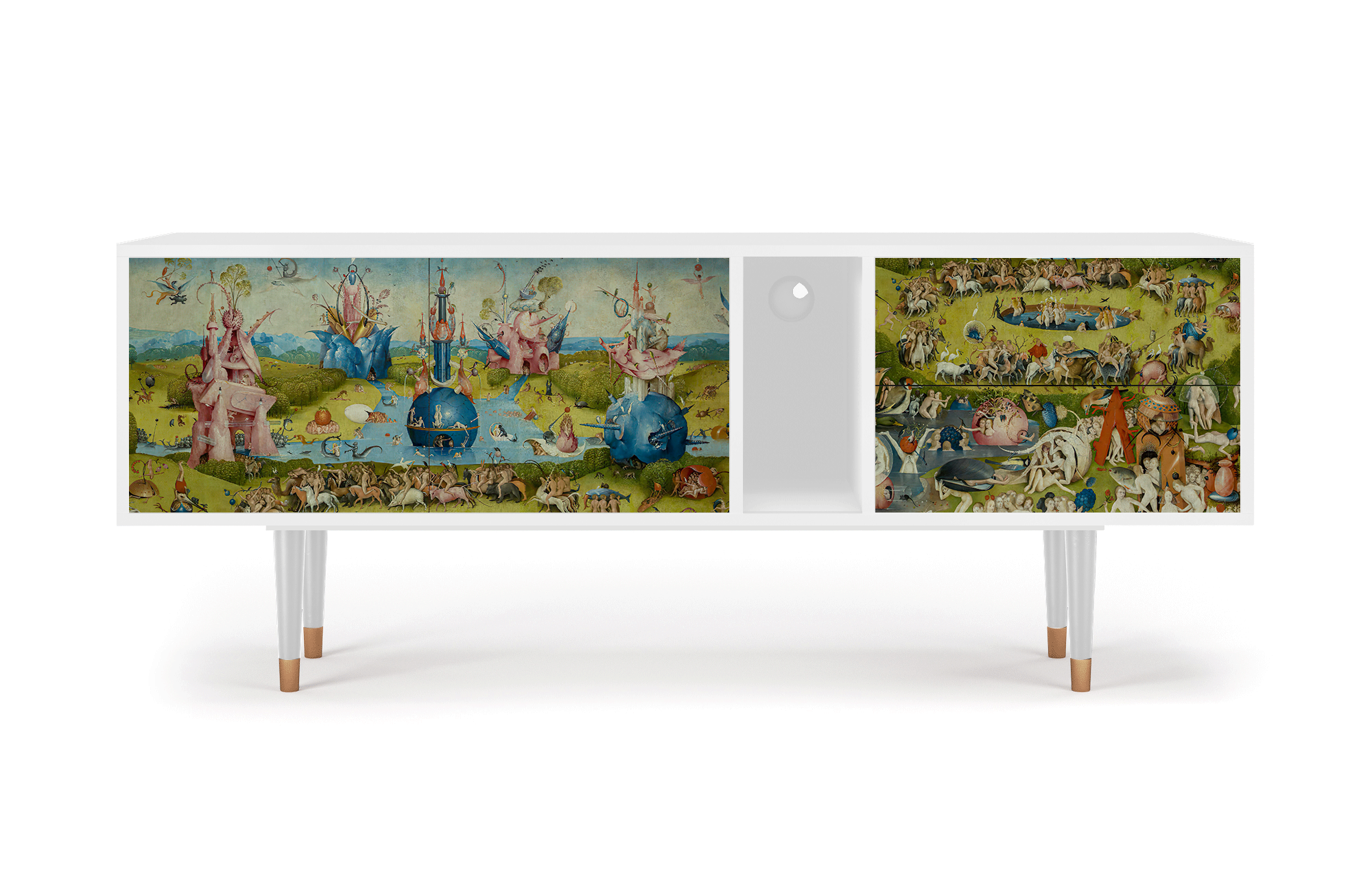 ТВ-Тумба - STORYZ - T1 The Garden by Hieronymus Bosch, 170 x 69 x 48 см, Белый - фотография № 2