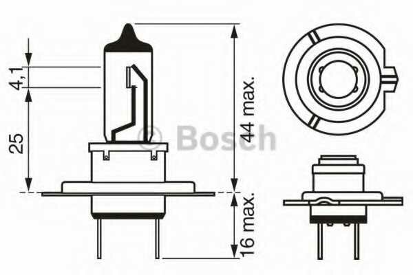 Лампа TRUCKLIGHT H7 24V 70W HCV Bosch 1987302471