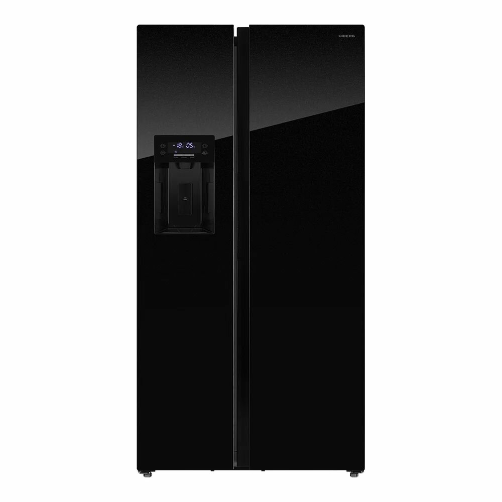 Холодильник No Frost Side-by-Side 178х911 см Hiberg RFS-650DX NFGB Inverter черный