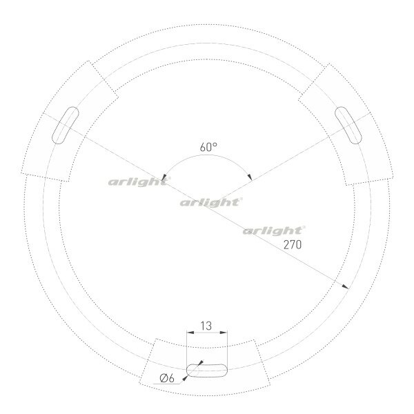 Светильник SP-RONDO-R600-60W Day4000 (WH, deg, 230V) (IP40 Металл) Arlight 034821 - фотография № 2
