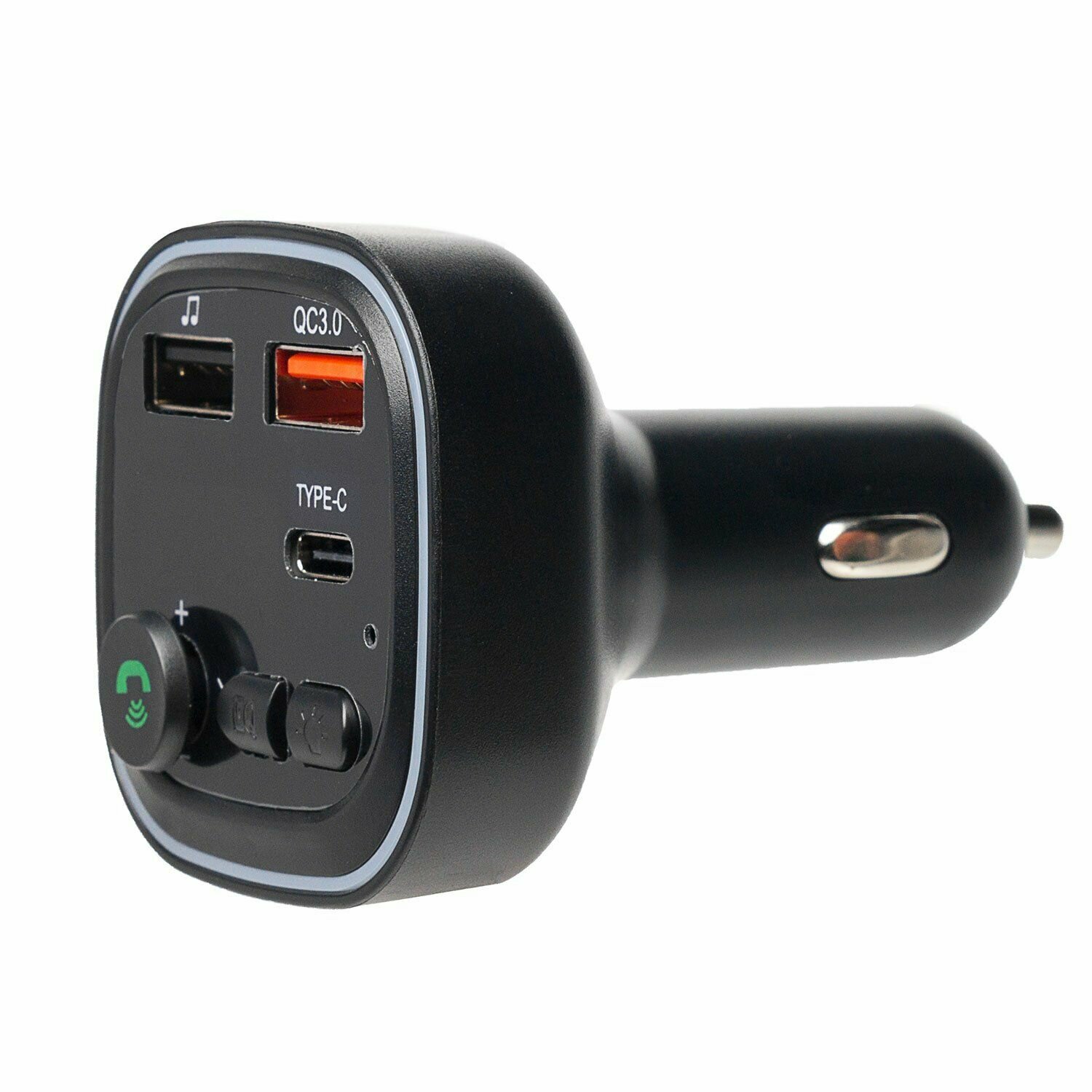 Гарнитура bluetooth для телефона, блютуз, адаптер aux для автомобиля, зарядка для авто, модулятор FM, трансмиттер, голосовое устройство