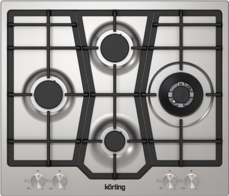 Варочная панель газовая Korting HG 631 CTX (нержавейка)