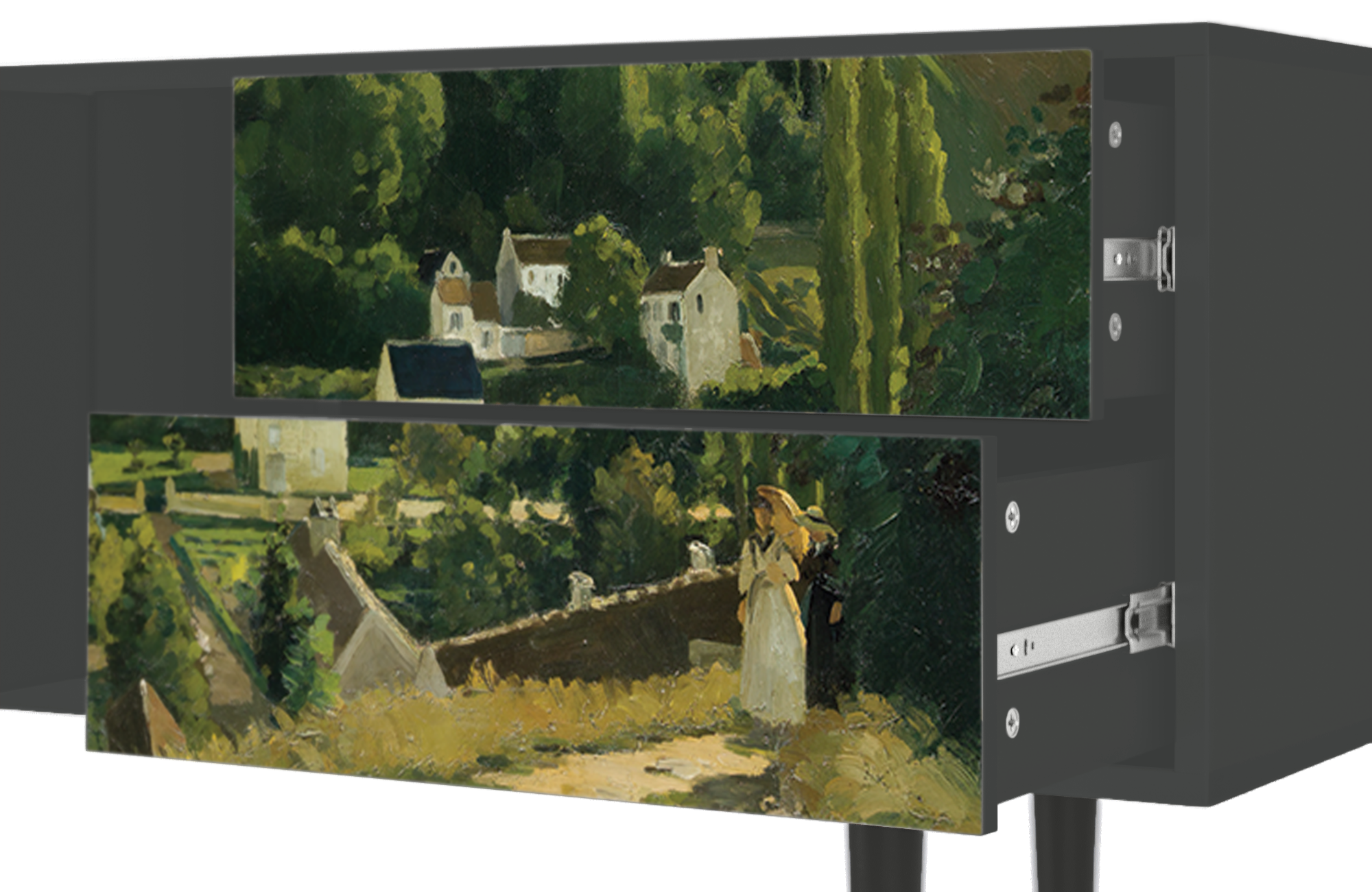 ТВ-Тумба - STORYZ - T1 Jalais Hill by Camille Pissarro, 170 x 69 x 48 см, Антрацит - фотография № 5
