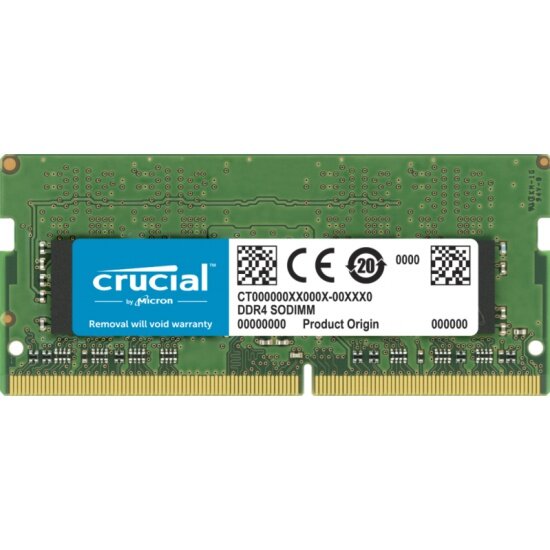 Crucial Модуль оперативной памяти SO-DIMM 8ГБ DDR4 SDRAM Crucial CT8G4SFRA32A (PC25600, 3200МГц, CL22) (ret)