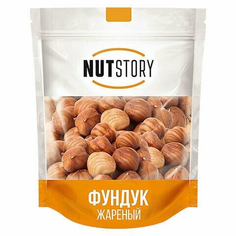 Фундук NUT STORY жареный, комплект 5 шт., 150 г, пакет, РОС002