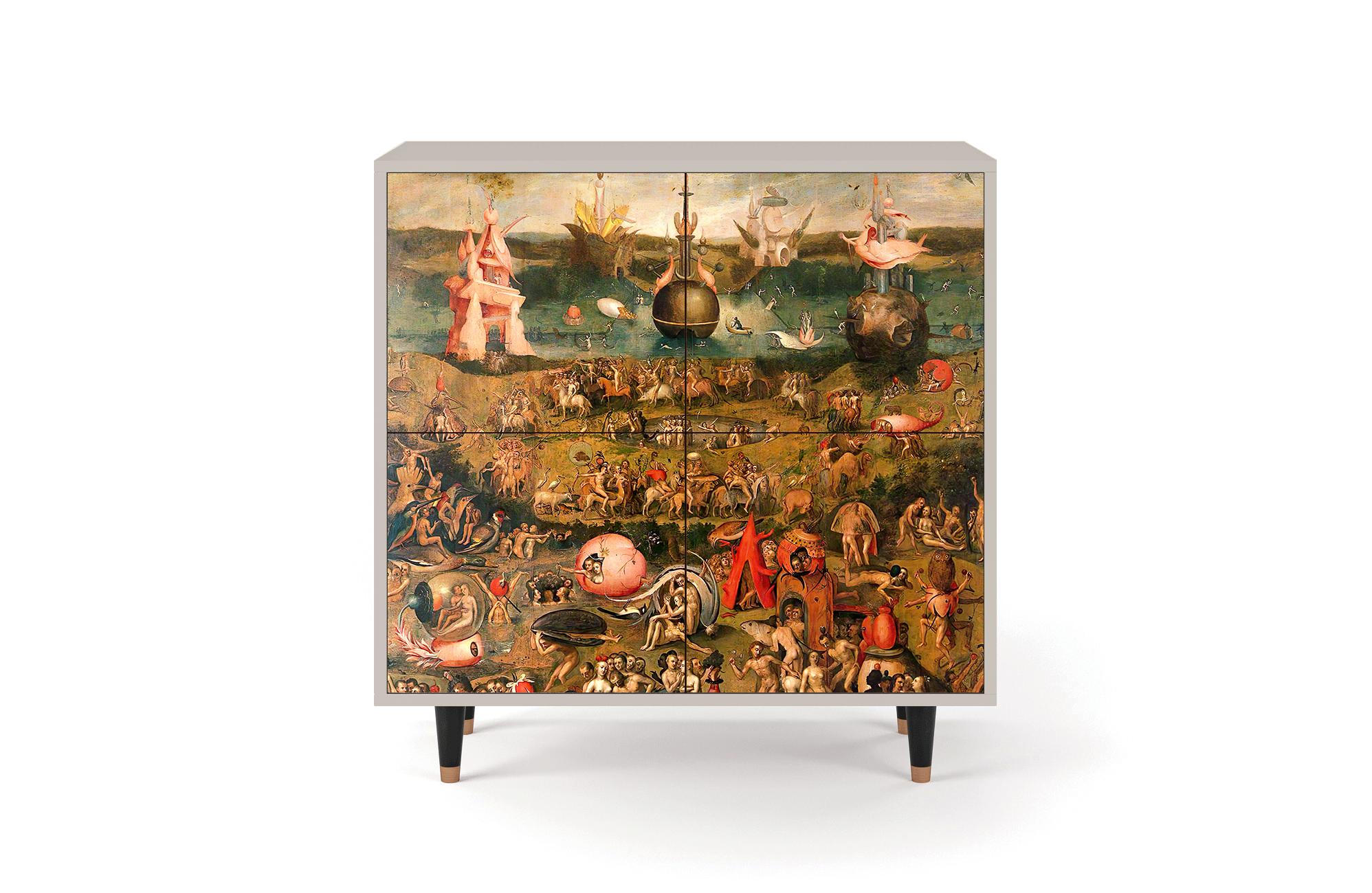 Комод - STORYZ - BS3 Garden of Earthly Delights by Hieronymus Bosch, 94 x 96 x 48 см, Сатин - фотография № 2