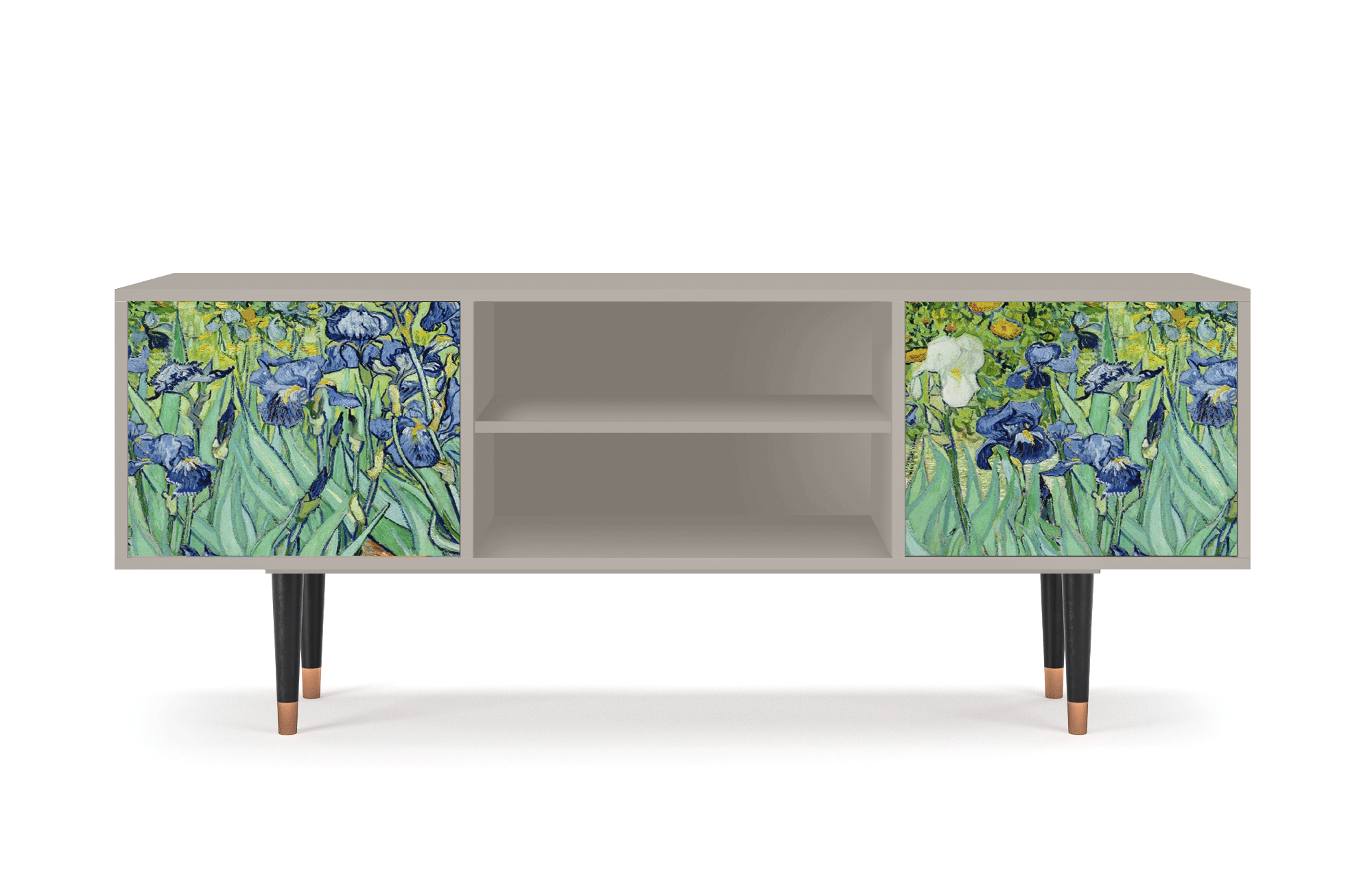 ТВ-Тумба - STORYZ - T2 Irises by Vincent van Gogh, 170 x 69 x 48 см, Сатин - фотография № 2