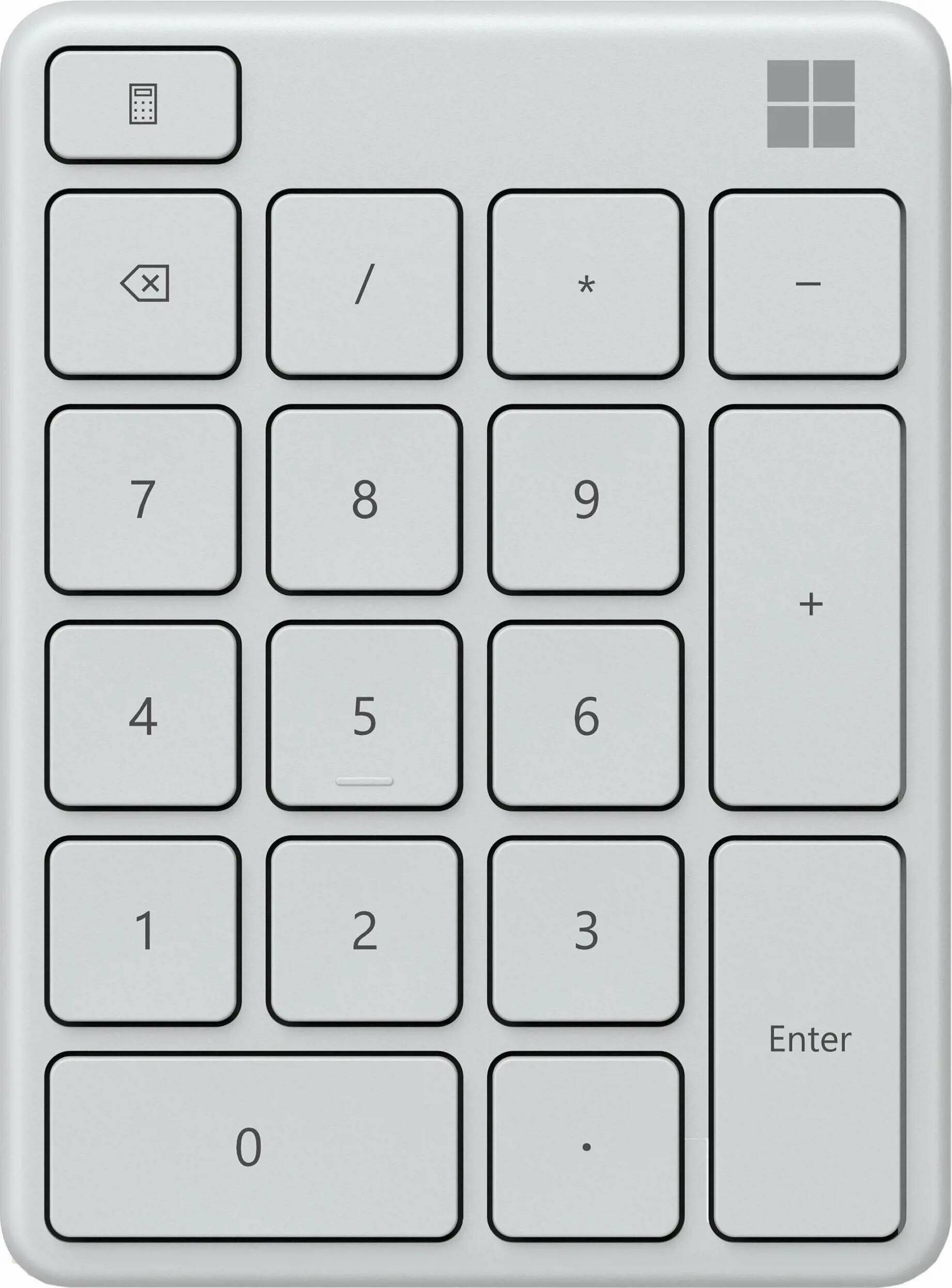 Клавиатура Microsoft Bluetooth Number Pad, белая