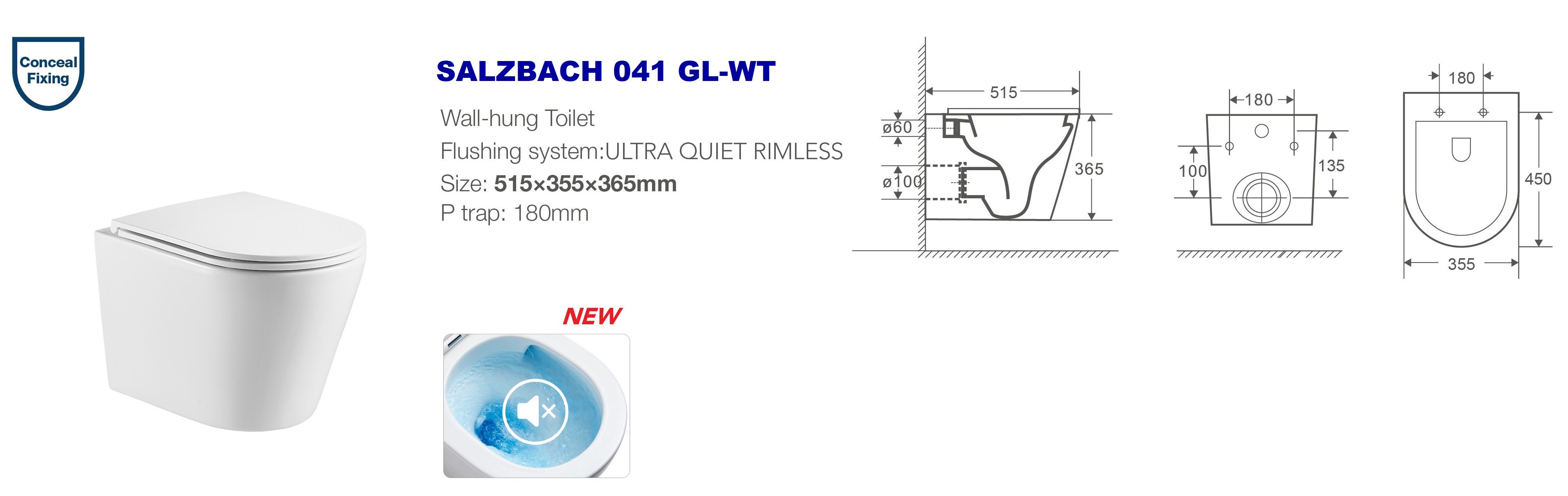 Унитаз с инсталляцией WeltWasser MARBERG 507 + SALZBACH 041 GL-WT + MAR 507 SE MT-BL - фотография № 8