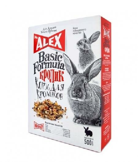 Mr.Alex Корм для кроликов Кролик Basic | Basic 0,5 кг 32087 (2 шт)