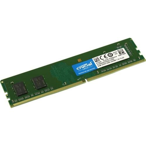 Оперативная память Crucial by Micron DDR4 8GB 3200MHz UDIMM (PC4-25600) CL22 1.2V (Retail) CT8G4DFRA32A