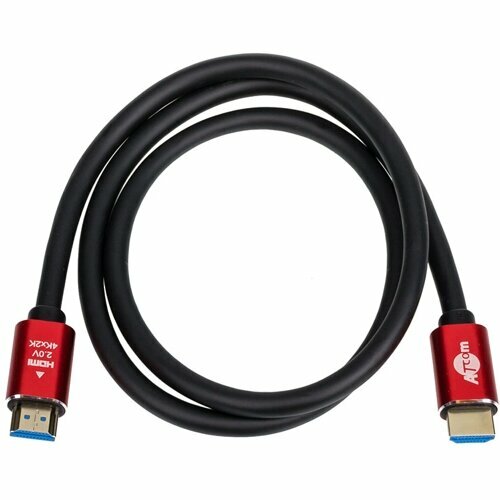 Кабель HDMI AT5941 ver 2.0 красно золотой М-М - 2 метра