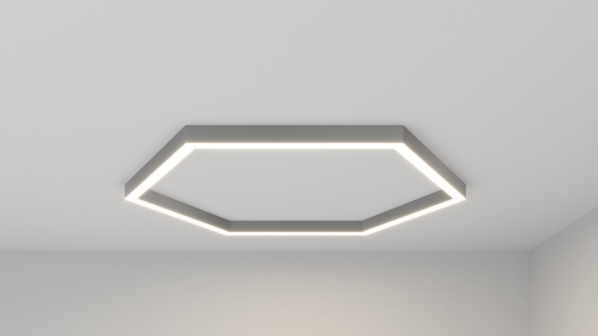 Светильник светодиодный профильный подвесной LEDSD HEXAGON LINE-1460 - фотография № 7