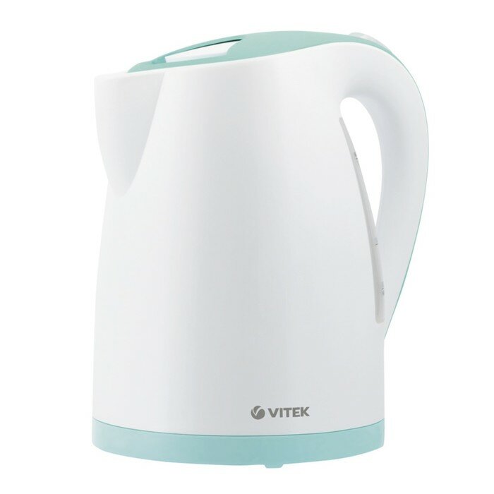 Электрические чайники VITEK Чайник электрический Vitek VT-7084, пластик, 1.7 л, 2200 Вт, бело-голубой