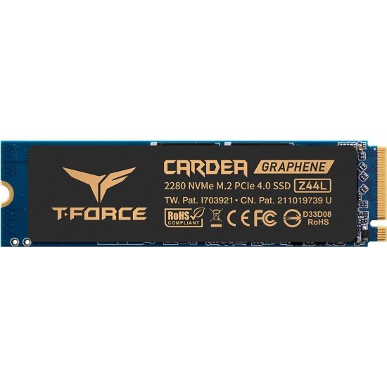 SSD диск TEAM GROUP M.2 2280 CARDEA Z44L 500 Gb PCIe 4.0 x4 NVMe 3D NAND TLC TM8FPL500G0C127