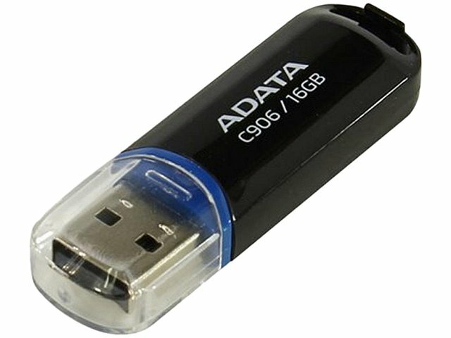 Накопитель USB flash ADATA Накопитель USB flash 16ГБ ADATA Classic C906 AC906-16G-RBK, черный (USB2.0) (ret)
