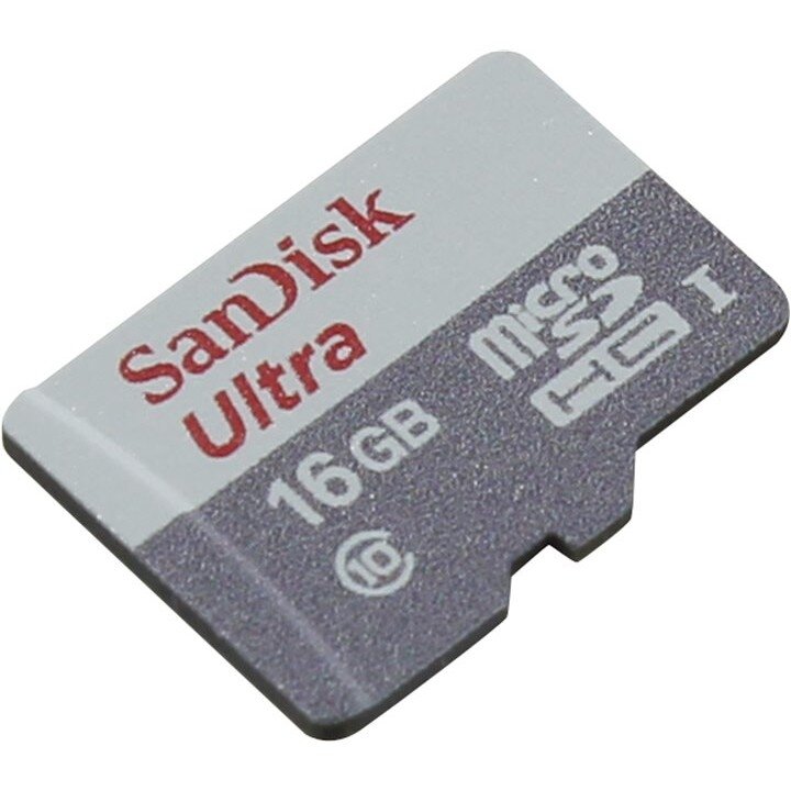 Micro SecureDigital 16Gb SanDisk SDSQUNS-016G-GN3MN {MicroSDHC Class 10, Ultra Android}