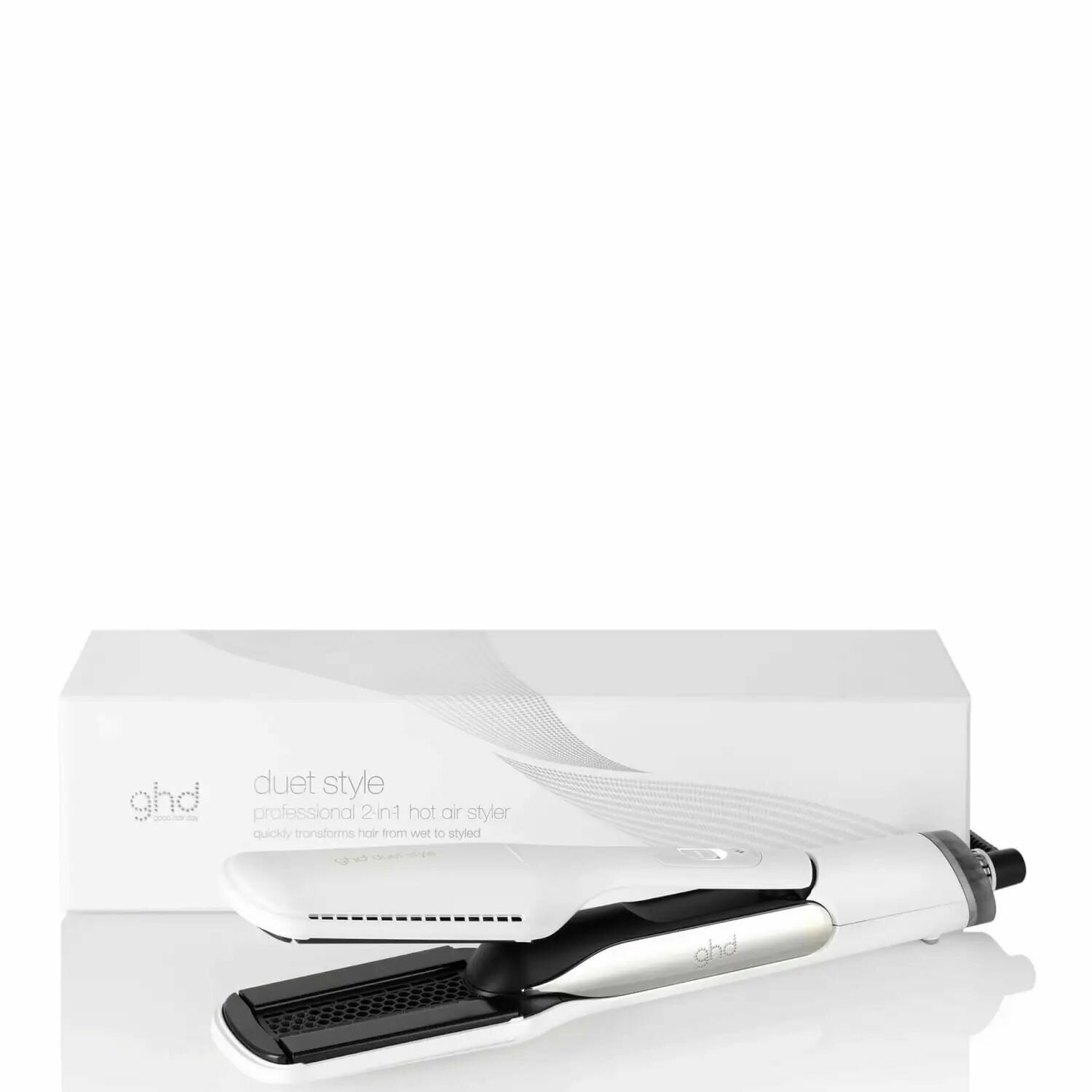 Стайлер для укладки волос Ghd Duet 2в1 (White) - фотография № 4