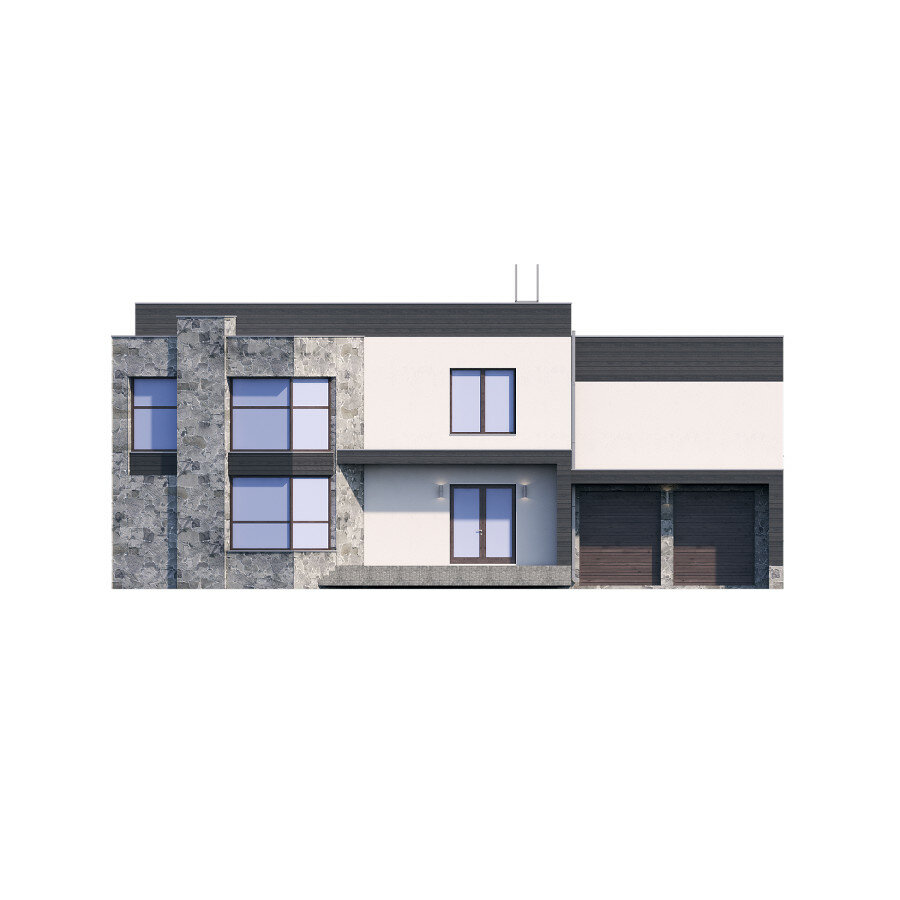 45-27-Catalog-Plans - Проект двухэтажного кирпичного дома с террасой - фотография № 4