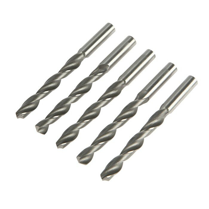 фото Сверло по металлу тундра, HSS, цилиндрический хвостовик, 12.5 х 150 мм, 5 шт.