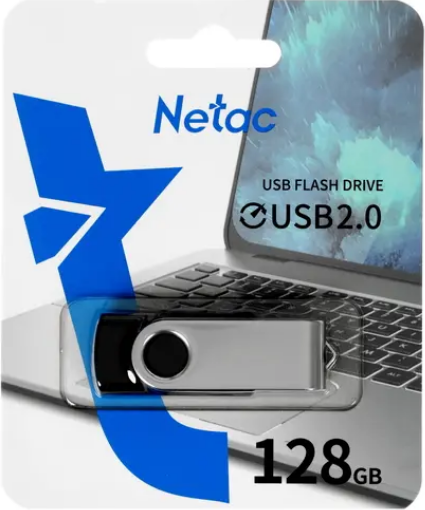 Флеш Диск Netac U505 128Gb , USB2.0 Nt03u505n-128g-20bk