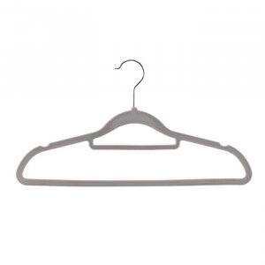 Набор вешалок для одежды Xiaomi Jeko&Jeko Non-slip Flocking Hanger Grey 20 шт (SWH-2521) - фотография № 1