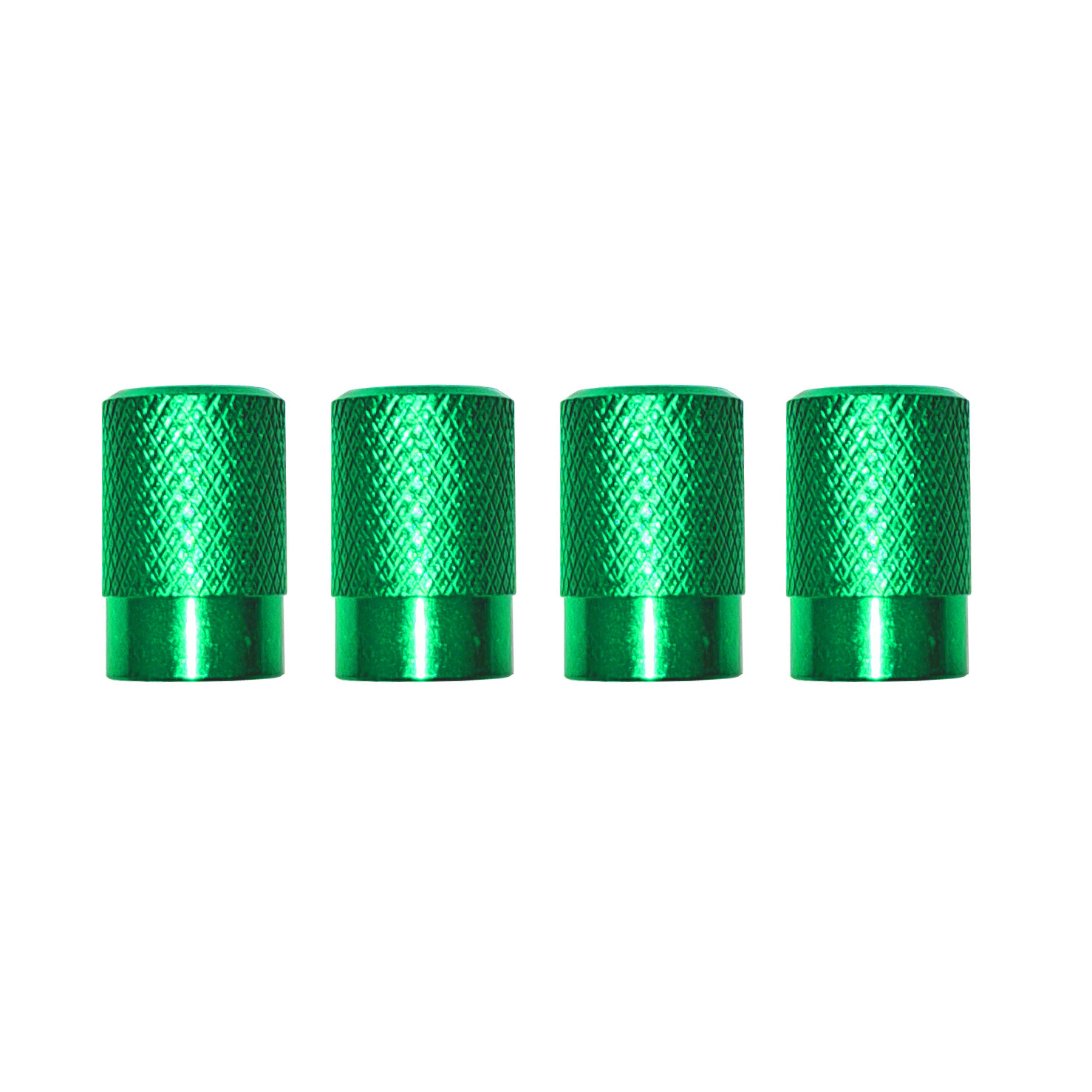 Колпачки вентиля металл зеленые упаковка 4 шт