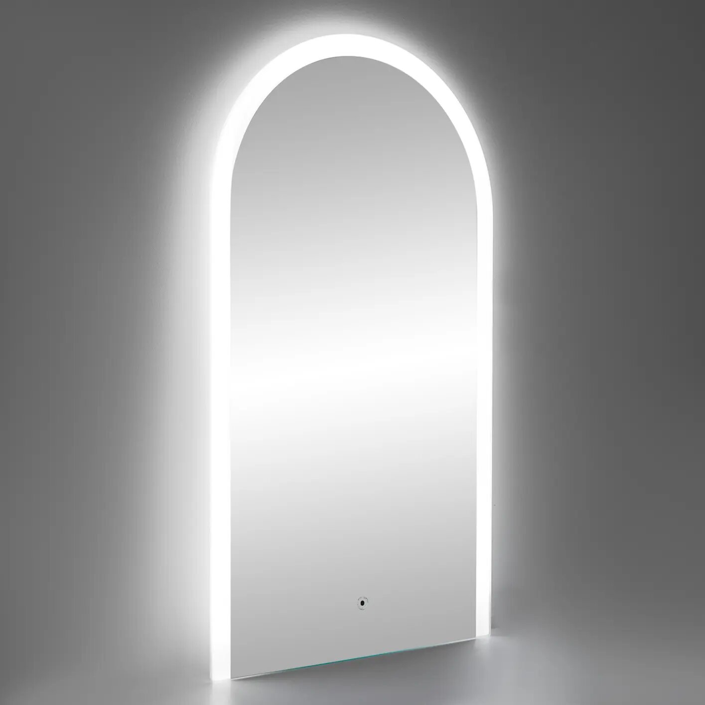 Зеркало для ванной Omega Glass Слим SD41 с подсветкой 50x90 см арка - фотография № 7