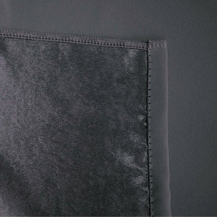 Штора портьерная блэкаут Witerra Матовый 190х275 см, черный, п/э 100% - фотография № 3