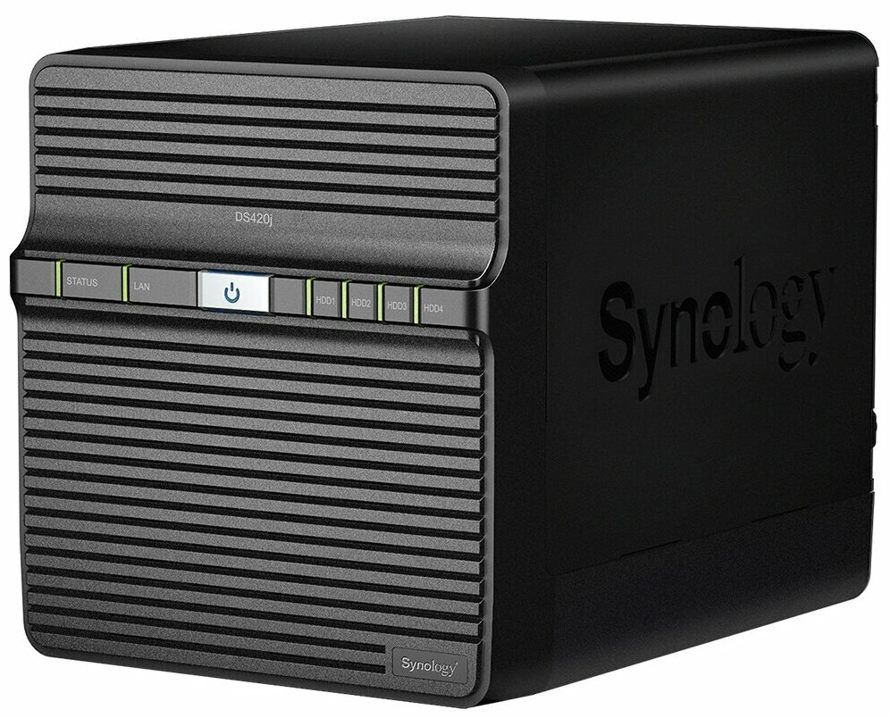 ABC Сетевое хранилище данных (NAS) Synology DS420J для 4x3.5/2.5 SATA HDD (USB3.2, LAN)