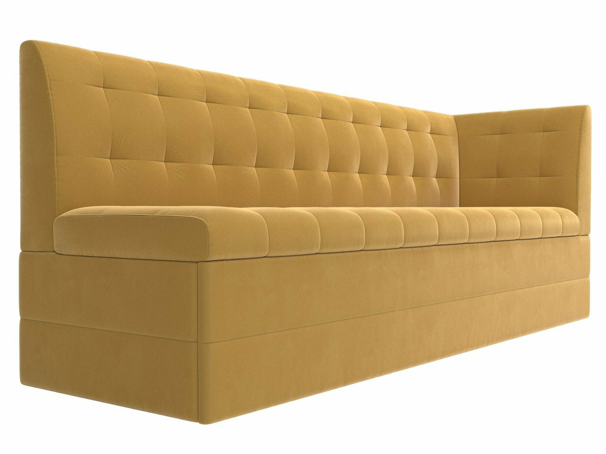 Кухонный диван Бриз с углом,желтый - фотография № 2