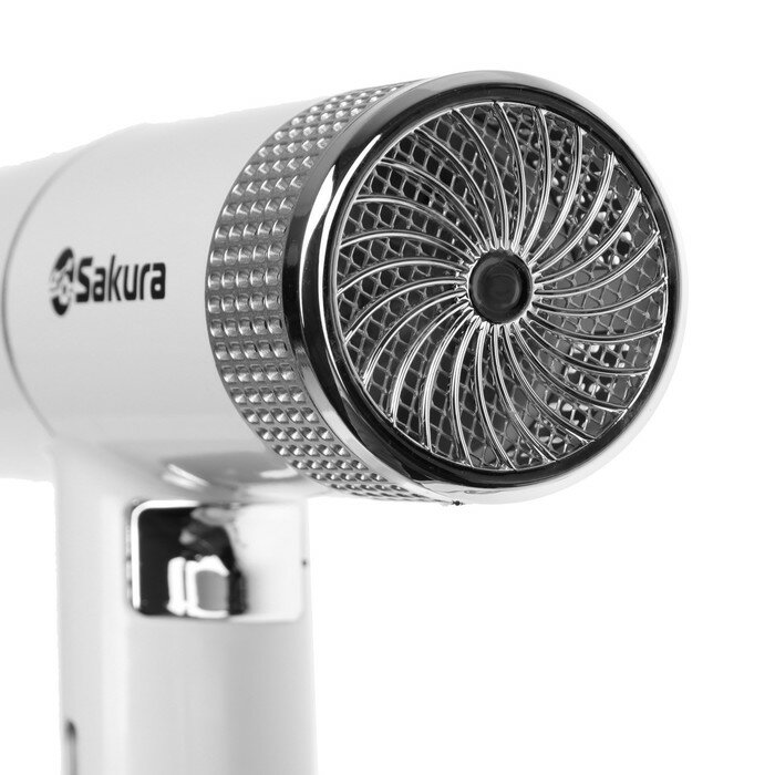 Фен Sakura SA-4051W, 1600 Вт, 3скорости, 3 темп. режима, концентратор, шнур 1.8 м, белый - фотография № 5