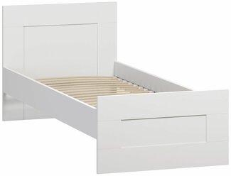 Бримнэс / сириус кровать одинарная шведский стандарт 80х200 белая