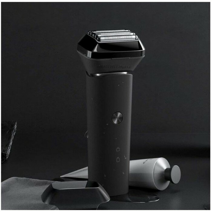 Электробритва Xiaomi Mi 5-Blade Electric Shaver, сеточная, 10 Вт, 5 головок, АКБ/220, чёрная - фотография № 4