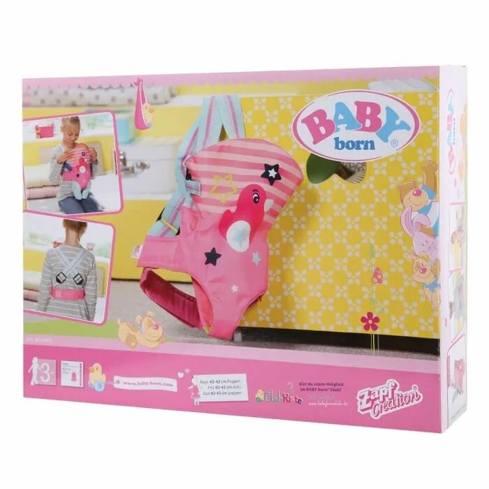 Zapf Creation AG Набор для куклы Baby Born переноска, 824-443