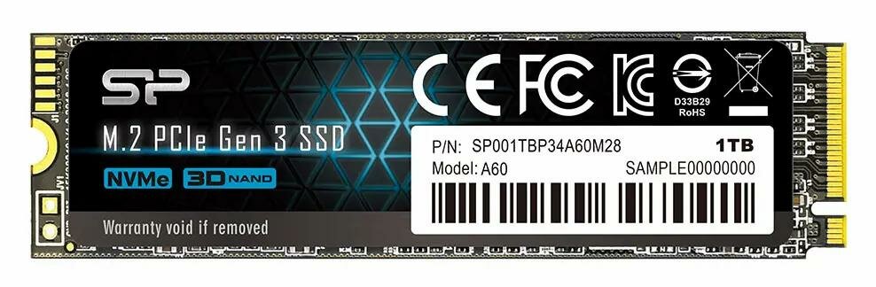 Внутренний накопитель SSD Silicon Power P34A60 1Tb