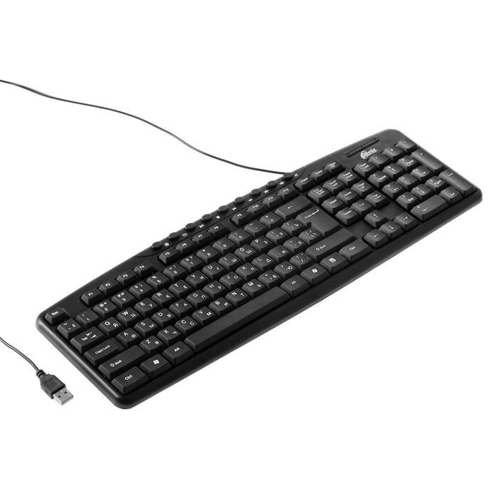 Клавиатуры RITMIX Клавиатура Ritmix RKB-141, проводная, мембранная, 116 клавиш, USB, кабель 1.3м, черная