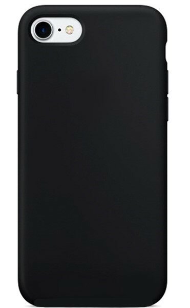 Чехол - накладка для iPhone 7/8/SE (2020) Silicon Case без лого черный