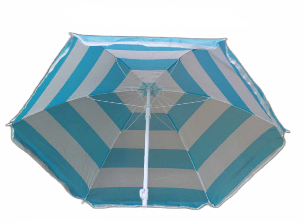 Зонт пляжный голубой - фотография № 3
