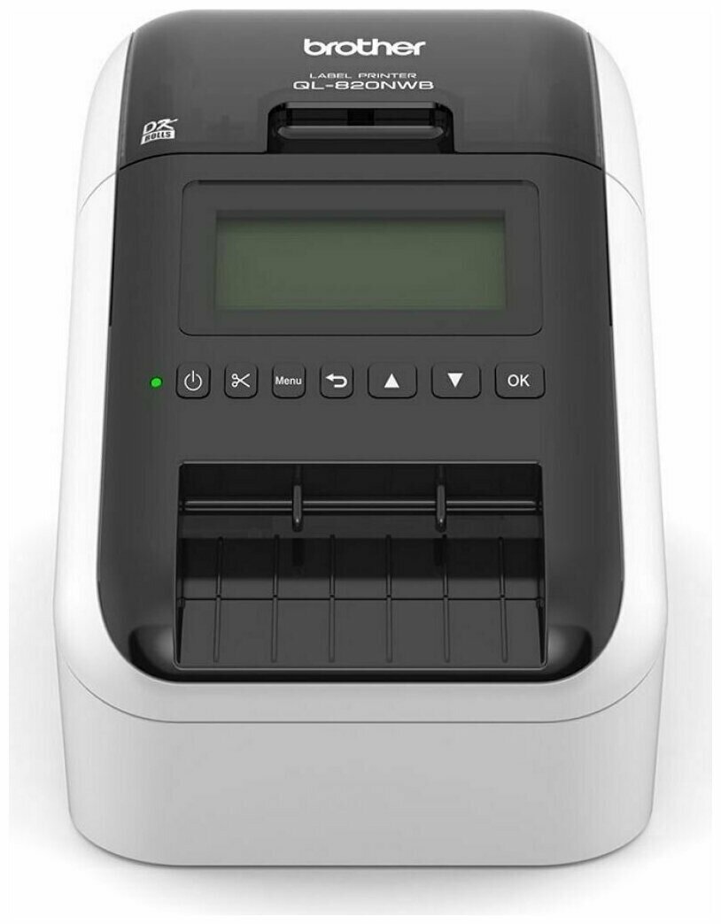 Принтер для чеков Brother QL820-NWB стационарный, silver