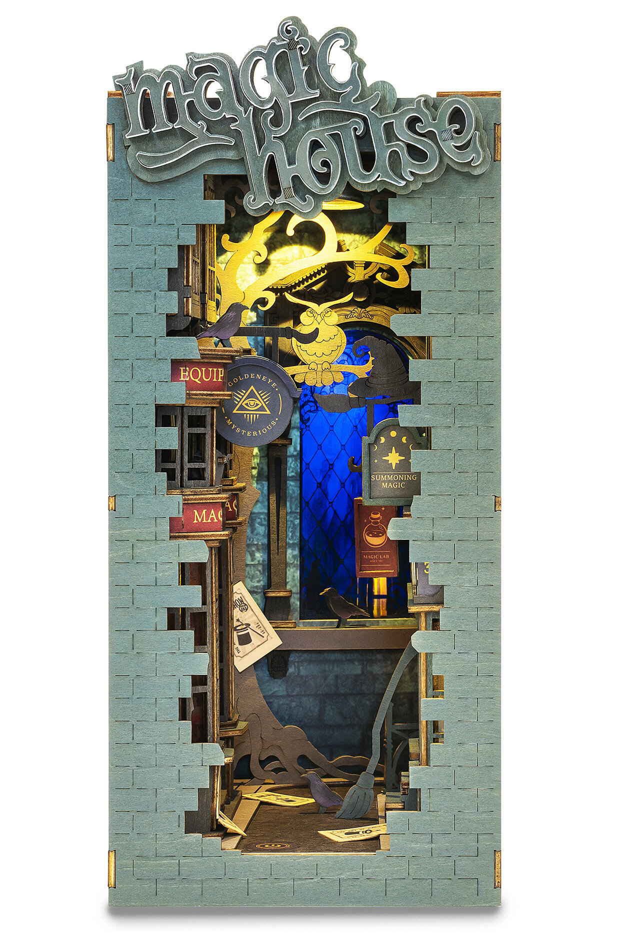 Деревянный конструктор - книжный уголок Волшебный Дом Robotime Rolife Magic House