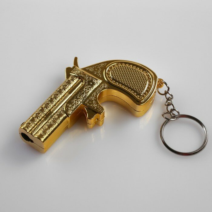 Зажигалка газовая "Золотой пистолет", 7.3 х 5 см - фотография № 2
