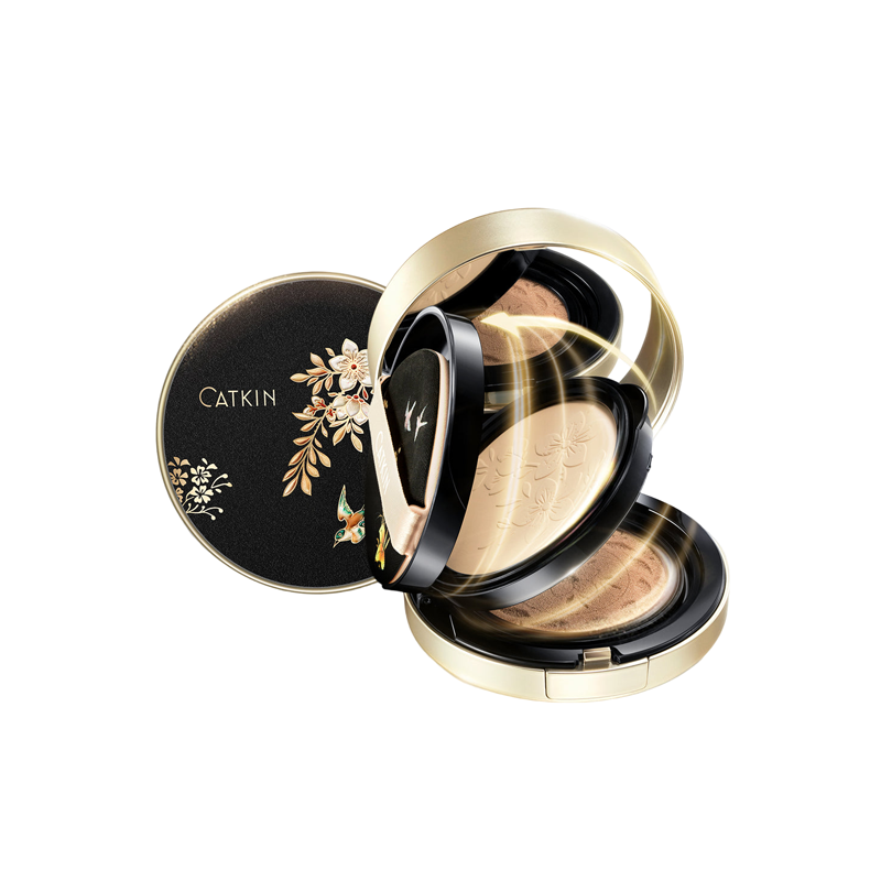 Прессованная пудра и кушон Catkin Summer X Palace 2 in 1 Pressed Setting Powder & Bb Cushion т. C01 Bare 5,5 г+7 мл*2