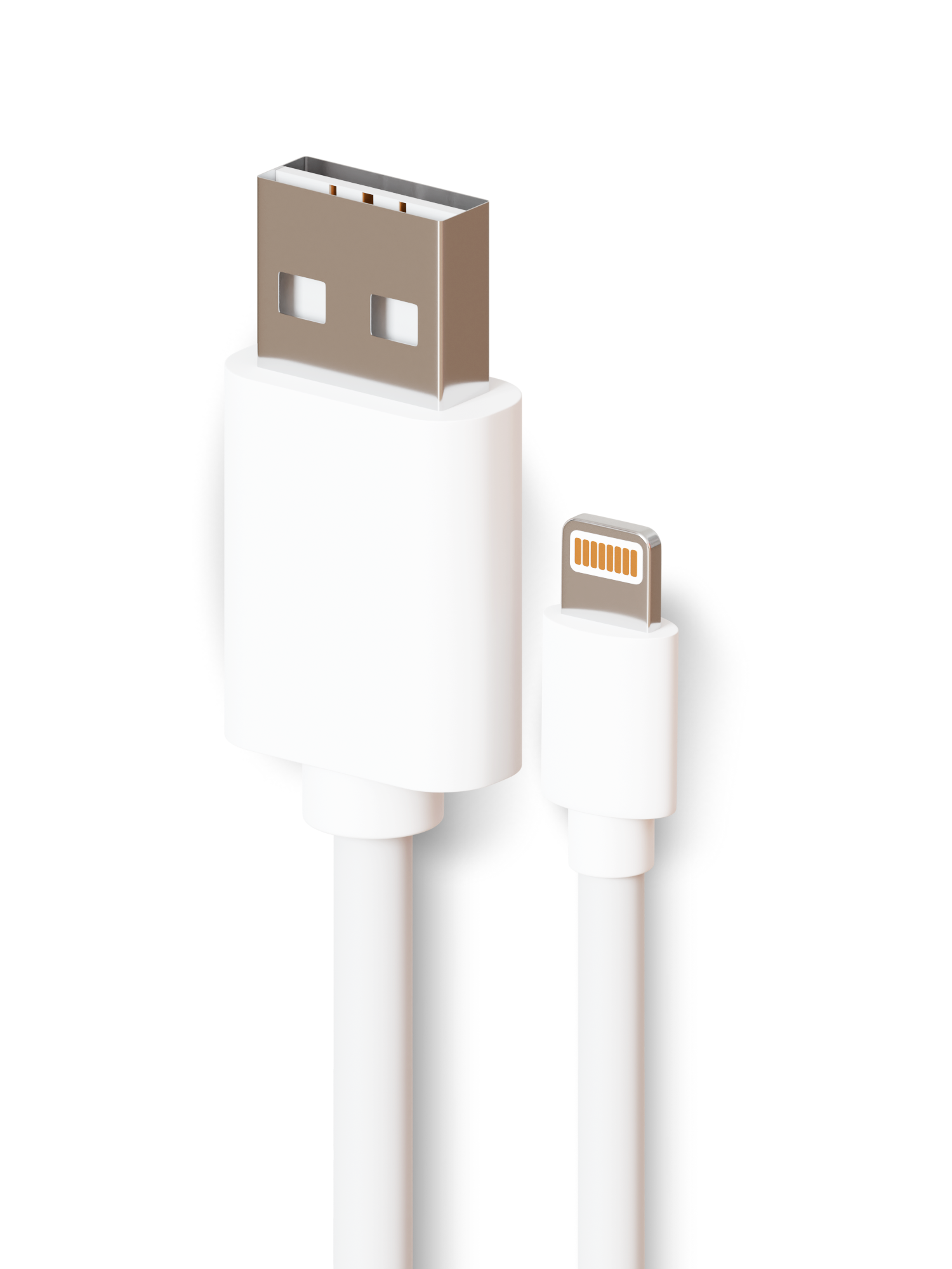 Дата-кабель USB - 8 pin 2.4А 1м белый Miuko
