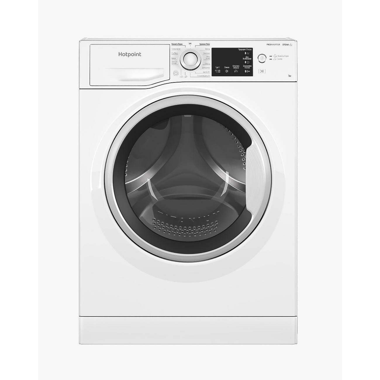 Стиральная машина узкая Hotpoint NSB 7239 W VE RU - фотография № 1