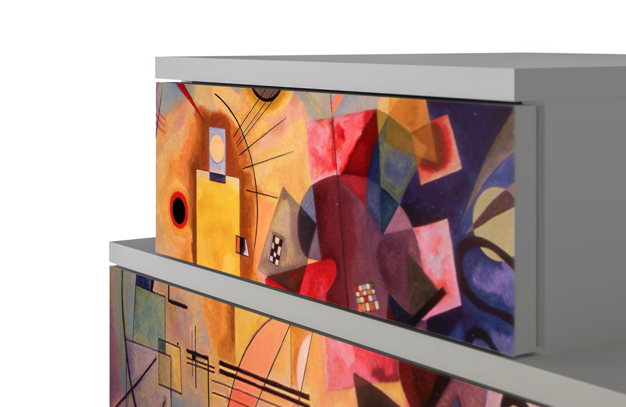 Прикроватная тумба - STORYZ - NS1 Kandinsky, 58 x 58 x 41 см, Серый - фотография № 5